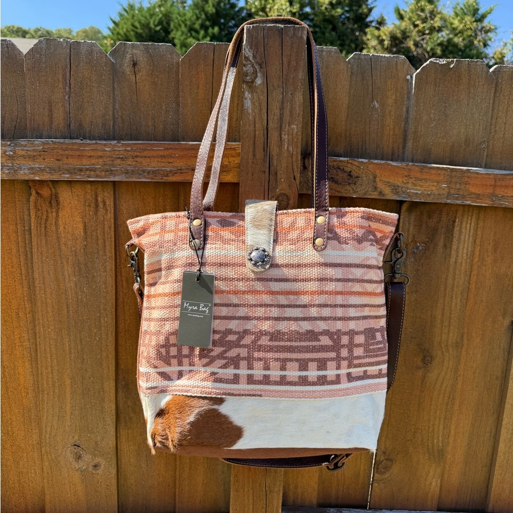 Myra Bag- Tea Rose Tote Bag - Picture 11 of 16